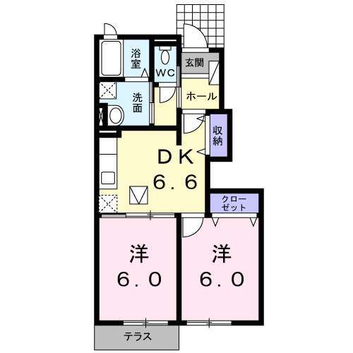 サン　ソレーユの間取り