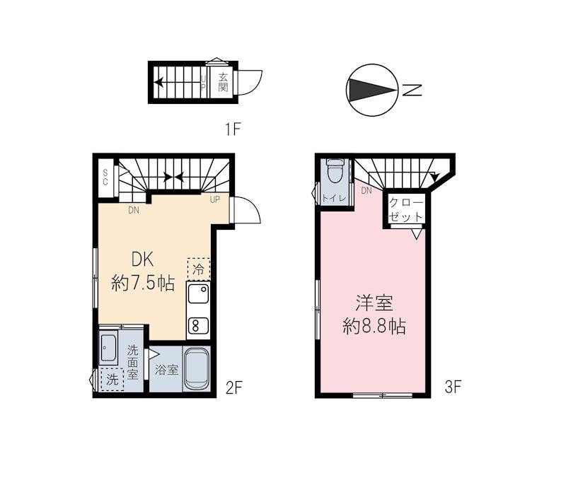 【ベェレハーモニー東武練馬の間取り】