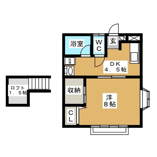 サンハウスの間取り