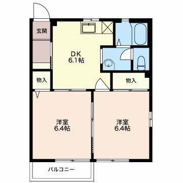 田方郡函南町間宮のアパートの間取り