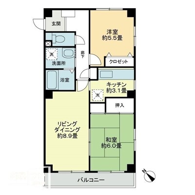 【フォブール山方の間取り】