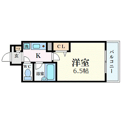 エスリード大阪城北の間取り