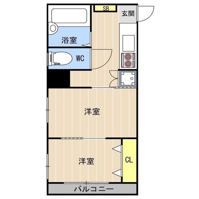 メゾンドシャワー通りの間取り