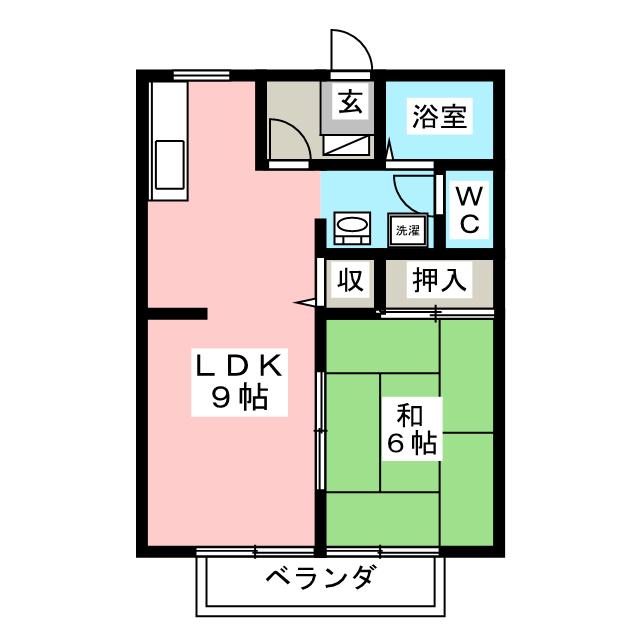 サンハイツ飯田の間取り