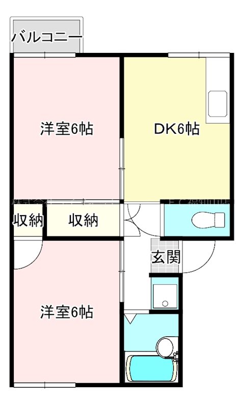 ダックコーポ植村Iの間取り