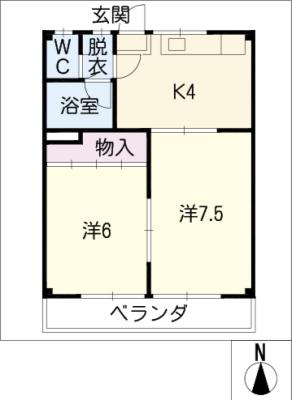 ベルメゾンＳＨＩＭＡの間取り