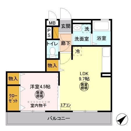 ガネーシャ壱番館の間取り