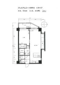 府中市府中町のマンションの間取り