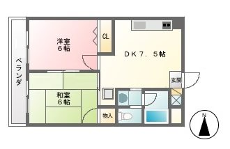 シャルム南の間取り