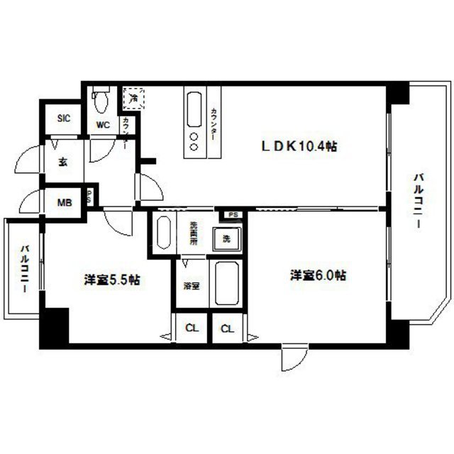 プレサンス天満橋アンジェの間取り