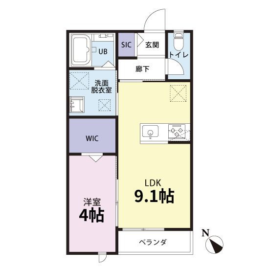 シエル若宮の間取り