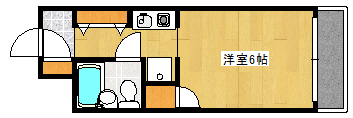 神戸市灘区浜田町のマンションの間取り