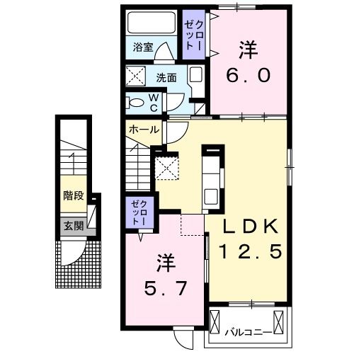 ヴィラ　シンフォニアの間取り