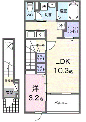 ライフシティ　グランエールの間取り