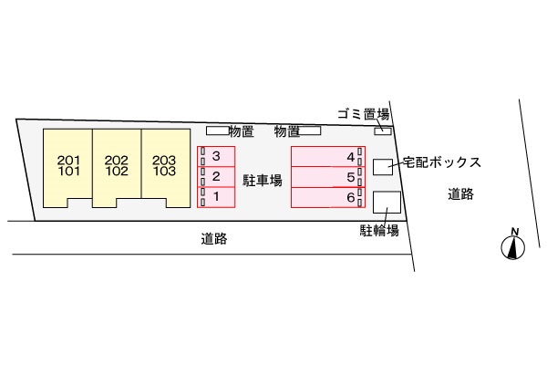 【境港市外江町のアパートのその他】