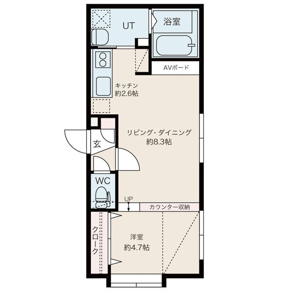 札幌市手稲区前田六条のマンションの間取り