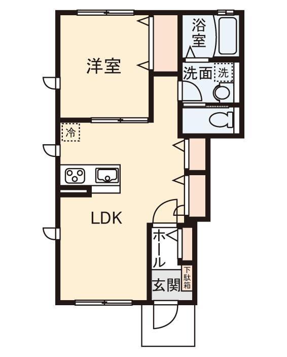 メルヴェーユＡの間取り