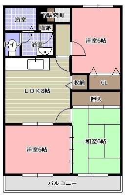 寿マンションの間取り