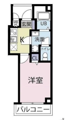 北区赤羽のマンションの間取り