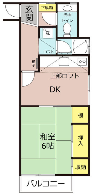 横浜市戸塚区舞岡町のアパートの間取り