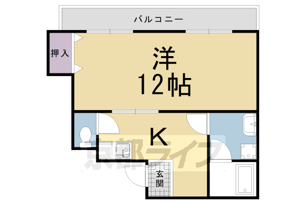 第１８長栄レジデンス深草２１の間取り