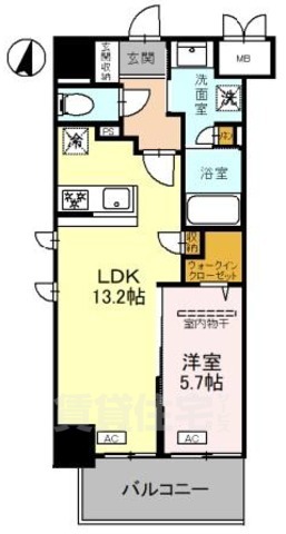 アンシャンテ岡本町の間取り