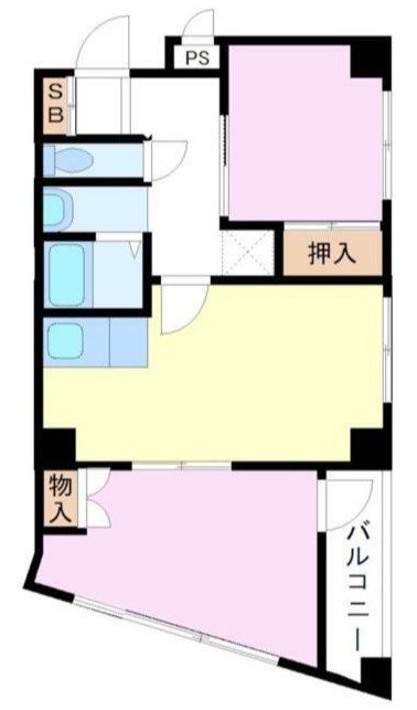 横浜市西区浜松町のマンションの間取り