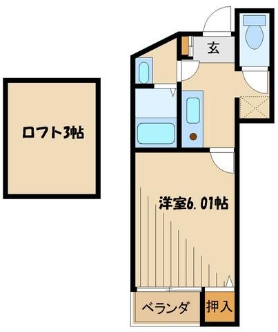 川崎市麻生区下麻生のアパートの間取り