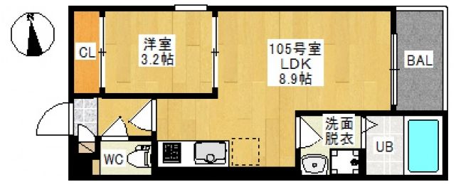 岡山電軌東山本線 東山・おかでんミュージアム駅 徒歩43分 3階建 築3年の間取り写真