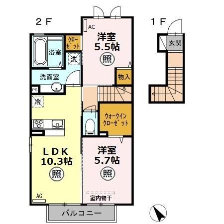 ラ・ピーノ4の間取り