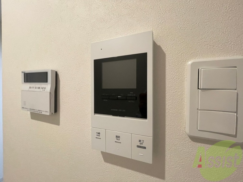 セキュリティ　インターホンは通話ができるので急な訪問があっても安心です。