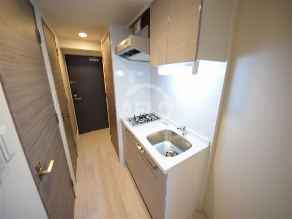 キッチン　エスリード南堀江レジデンス　ガス２口コンロシステムキッチン