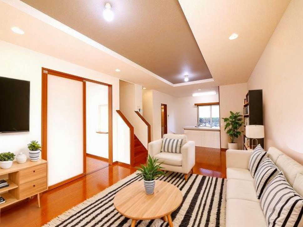 居室・リビング　CGで家具等を配置したもので家具等は含まれません。