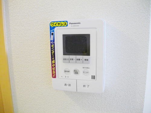 セキュリティ　来訪者を確認できます。