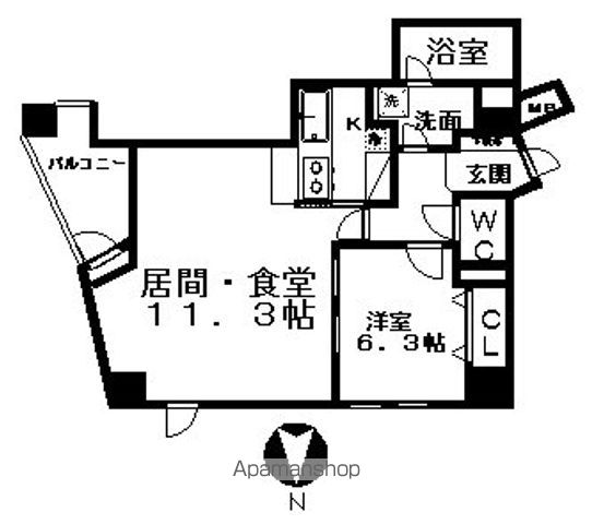 レジディア学芸大学の間取り写真