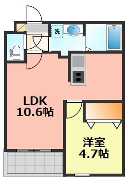 地下鉄桜通線 太閤通駅 徒歩9分 3階建 新築の間取り写真