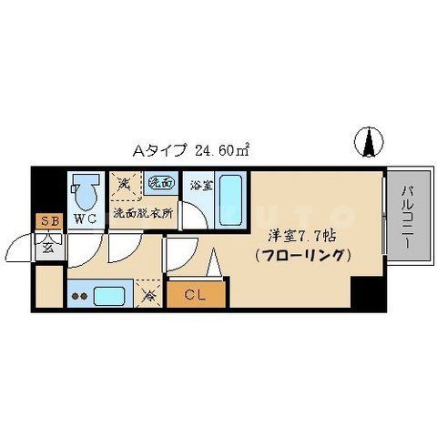 レジュールアッシュ大阪城WESTの間取り写真
