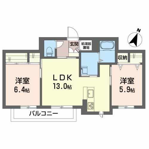 プライベートガーデン 利府中央の間取り写真