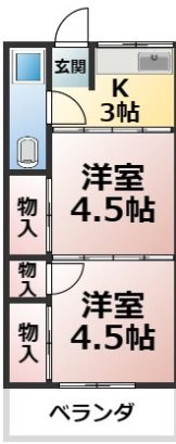山恵マンションの間取り写真