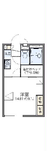 【レオパレス瀬戸效範の間取り】