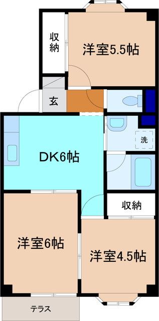 プラドールM118の間取り