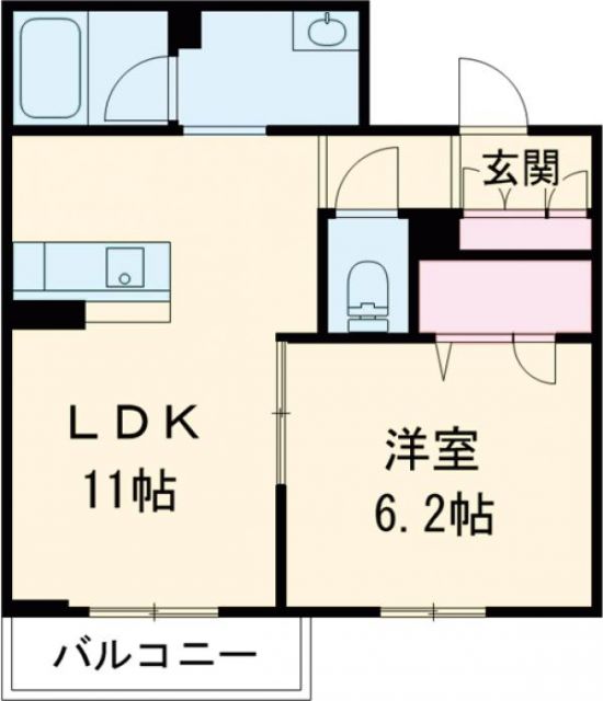 コンフォーザ下戸田の間取り