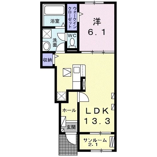 クレールパルの間取り