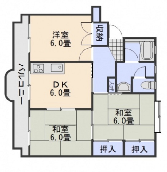 新田マンションの間取り