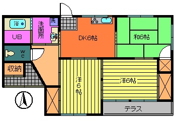 福島県郡山市堤２（一戸建）の賃貸物件の間取り