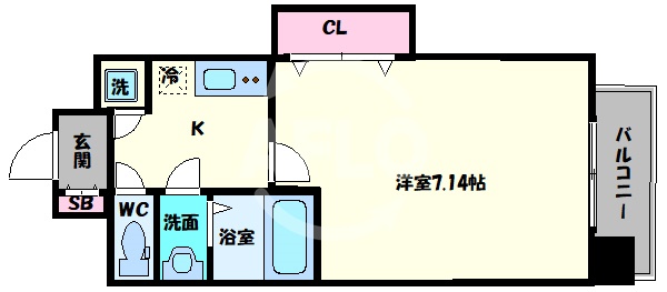 Luxe布施駅前の間取り