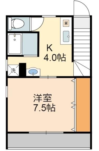 東京都八王子市西片倉２（アパート）の賃貸物件の間取り