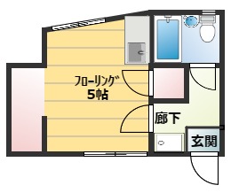 藤沢市大鋸のアパートの間取り