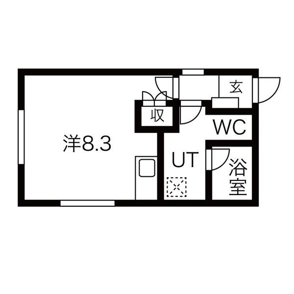 愛知県名古屋市中村区並木１（アパート）の賃貸物件の間取り