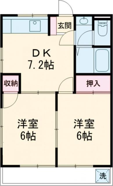 トーシンハイツ向山の間取り